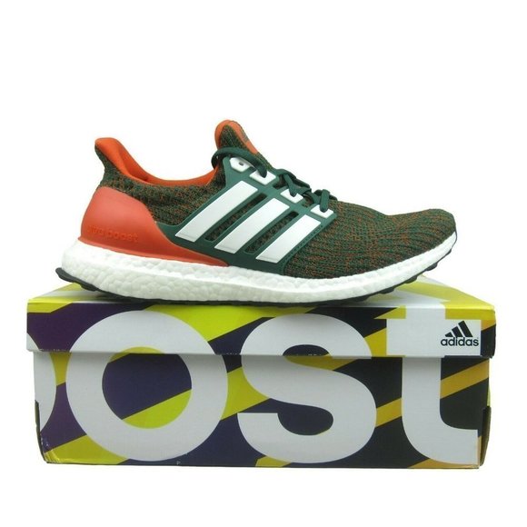 adidas Other - Adidas Ultraboost Miami Hurricanes Men's Gym Running Shoes NEW